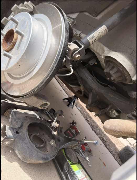 Brake rotor and suspension repair on site