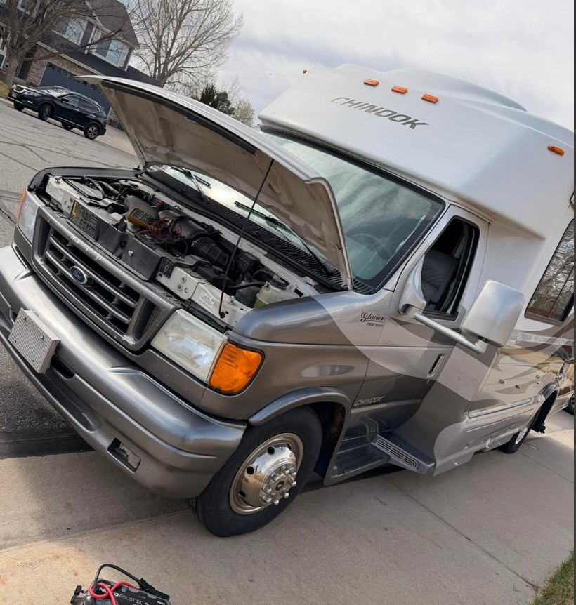 Engine diagnostics on Chinook RV